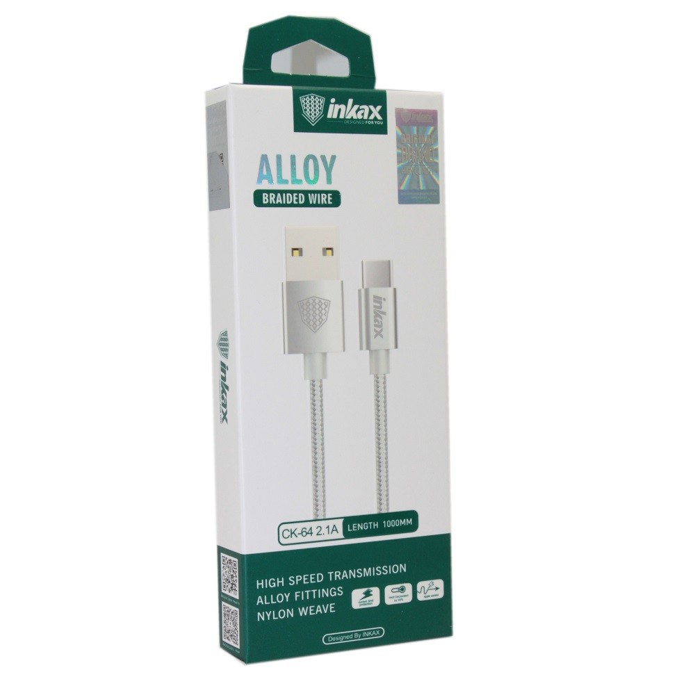 INKAX Alloy Braided wire Charge/Data Sync Cable -Type C