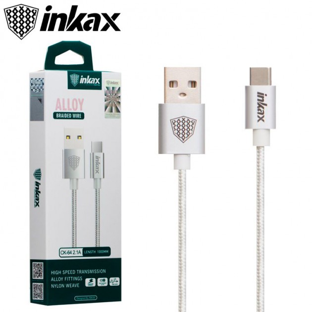 INKAX Alloy Braided wire Charge/Data Sync Cable -Type C - Image 2