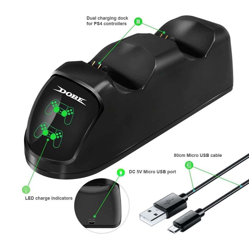 Dual Charging Dock for PS4 Wireless Controllers - Image 3