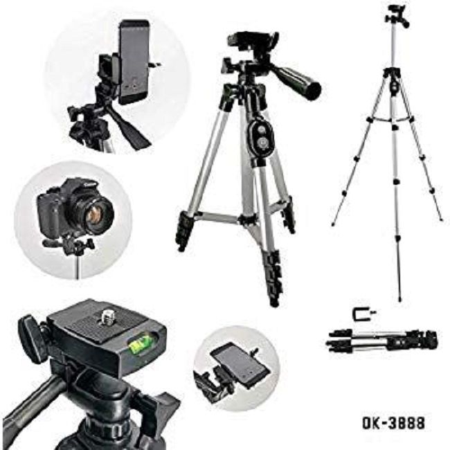 DK 3888 Portable Bluetooth Tripod for Cellphone/Camera with Remote - Image 3