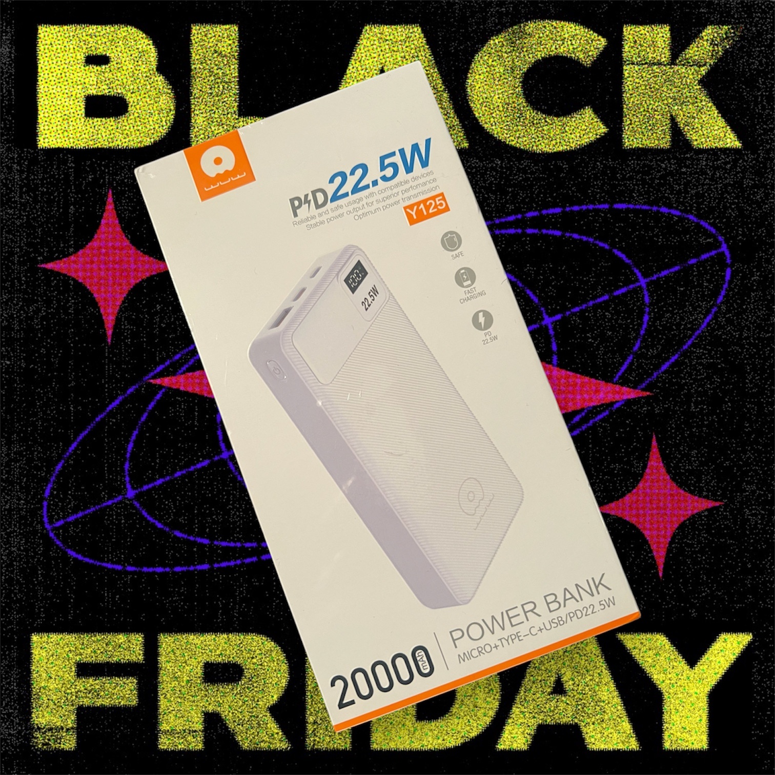 WUW-Y125 PD22.5W 20000mAh Power Bank
